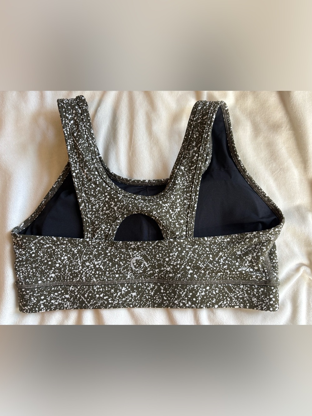 ZYIA Olive Green Speckled Sports Bra - Medium - Picture 2 of 13